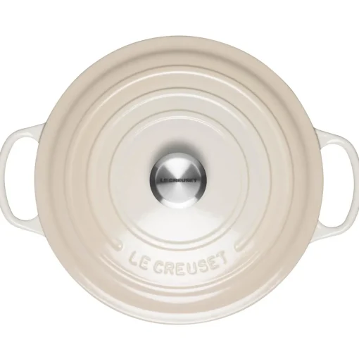Le Creuset Signature Cast Iron 28cm Round Casserole - Meringue
