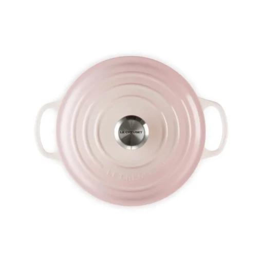 Le Creuset Signature Cast Iron 28cm Round Casserole - Shell Pink