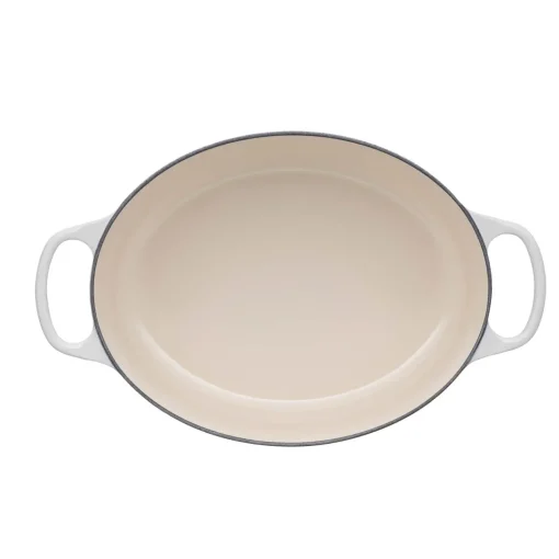 Le Creuset Signature Cast Iron 29cm Oval Casserole - Meringue