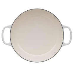 Le Creuset Signature Cast Iron 30cm Shallow Casserole - Meringue