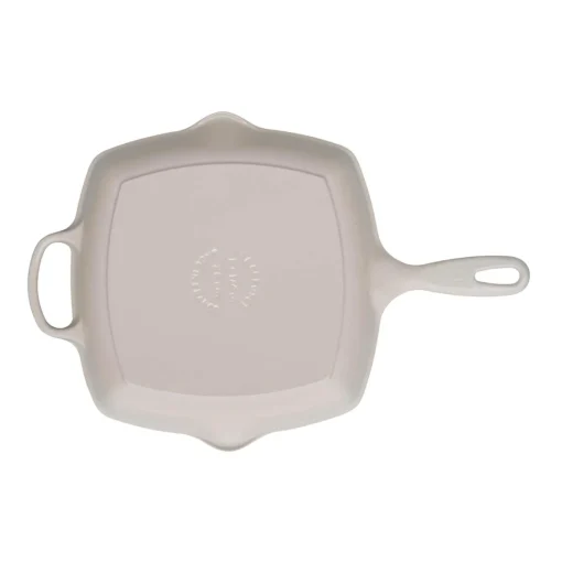 Le Creuset Signature Cast Iron 26cm Square Grillit - Meringue