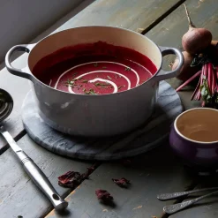 Le Creuset Signature Cast Iron 24cm Round Casserole - Flint