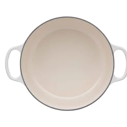 Le Creuset Signature Cast Iron 28cm Round Casserole - Meringue