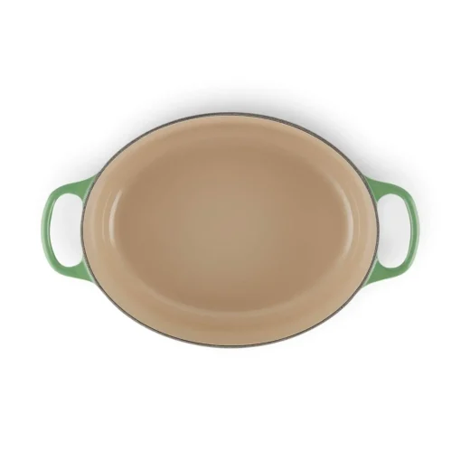 Le Creuset Signature Cast Iron 29cm Oval Casserole - Bamboo Green