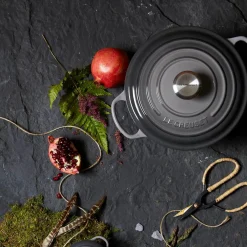 Le Creuset Signature Cast Iron 24cm Round Casserole - Flint