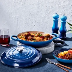 Le Creuset Signature Cast Iron 26cm Shallow Casserole - Azure