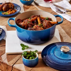 Le Creuset Signature Cast Iron 28cm Round Casserole - Azure