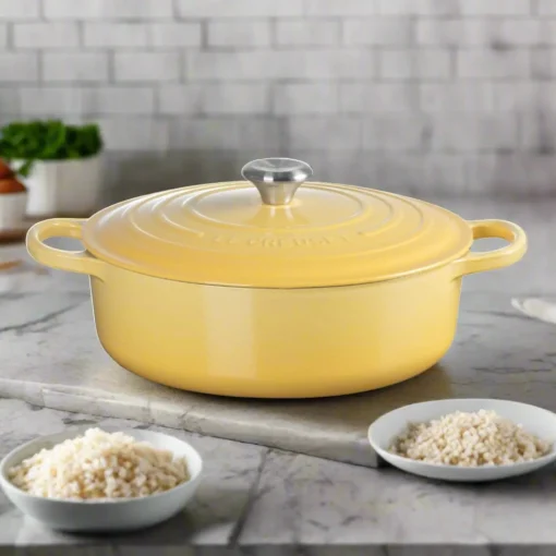 Le Creuset Signature Cast Iron 30cm Round Risotto Pot / Casserole - Camomille