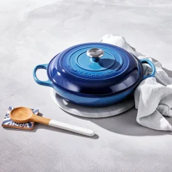 Le Creuset Signature Cast Iron 26cm Shallow Casserole - Azure