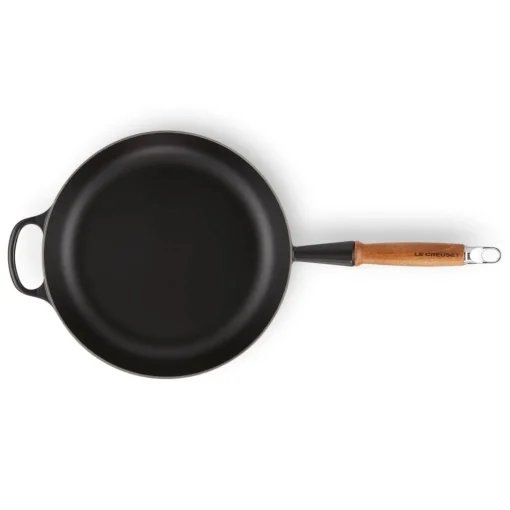Le Creuset Signature Cast Iron 3 Piece Frying Pan & Saute Pan Set - Satin Black
