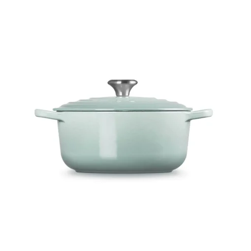 Le Creuset Signature 20cm Cast Iron Round Casserole - Sea Salt