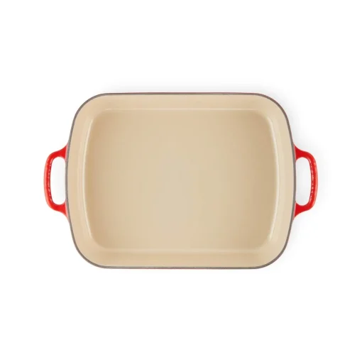 Le Creuset Signature 33cm Cast Iron Roaster - Cerise