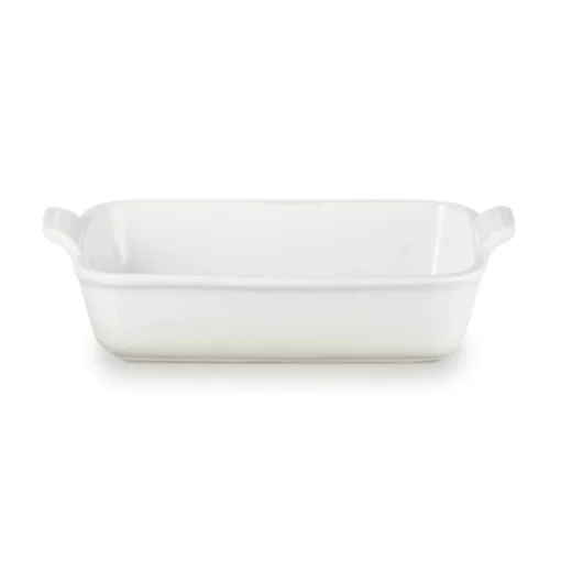 Le Creuset Stoneware Heritage 26cm Rectangular Deep Dish - Meringue