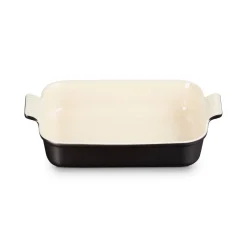Le Creuset Stoneware Heritage 26cm Rectangular Dish - Matte Black