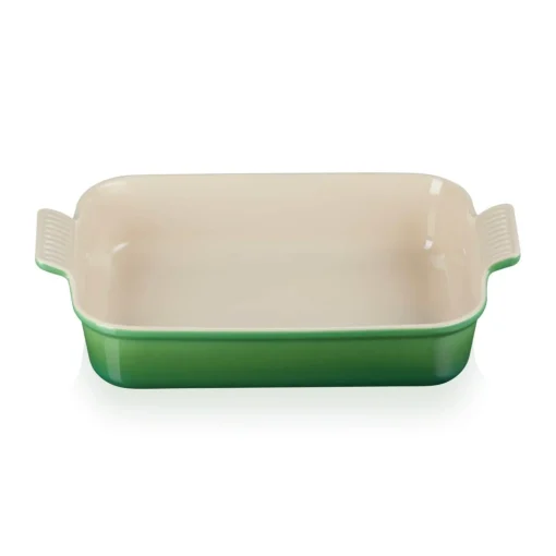 Le Creuset Stoneware Heritage 32cm Rectangular Deep Dish - Bamboo Green