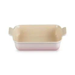 Le Creuset Stoneware Heritage 26cm Rectangular Deep  Dish - Shell Pink
