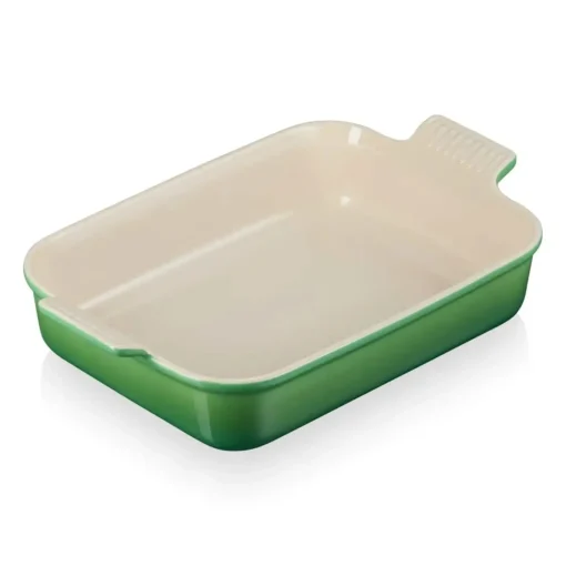Le Creuset Stoneware Heritage 32cm Rectangular Deep Dish - Bamboo Green