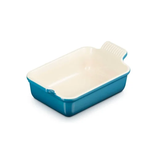Le Creuset Stoneware Heritage 19cm Rectangular Deep Dish - Deep Teal