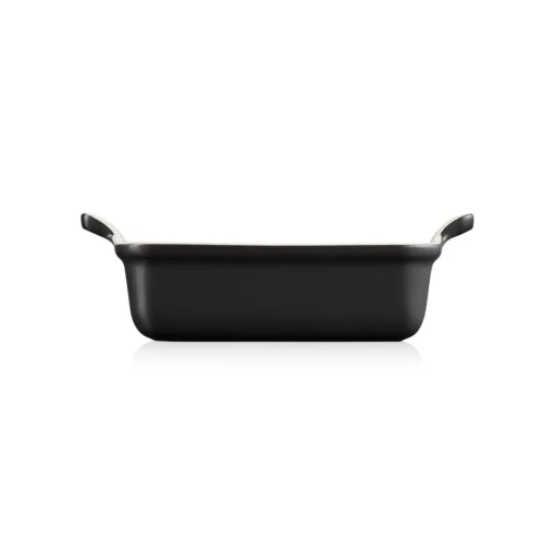 Le Creuset Stoneware Heritage 19cm Rectangular Dish - Matte Black