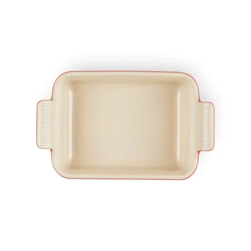 Le Creuset Stoneware Heritage 26cm Rectangular Deep Dish - Cerise