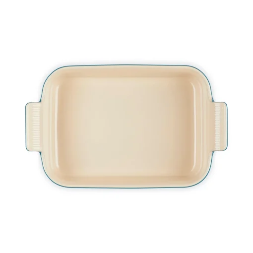 Le Creuset Stoneware Heritage 26cm Rectangular Deep Dish - Deep Teal