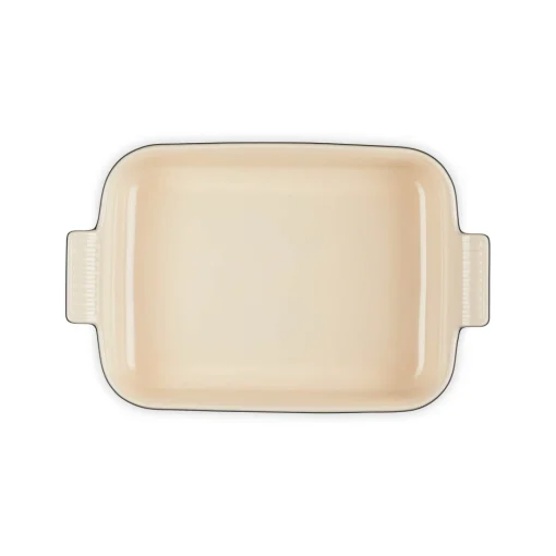 Le Creuset Stoneware Heritage 26cm Rectangular Dish - Matte Black