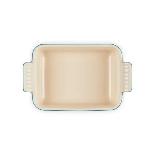 Le Creuset Stoneware Heritage 19cm Rectangular Deep Dish - Deep Teal