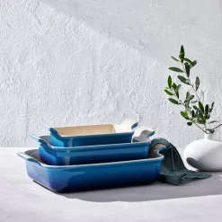 Le Creuset Stoneware Heritage 32cm Deep Rectangular Dish - Azure