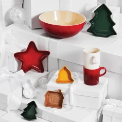 Le Creuset Stoneware Set of 4 Christmas Mini Dish Set