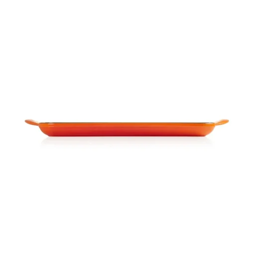 Le Creuset Traditional Cast Iron 32cm Rectangular Grill - Volcanic
