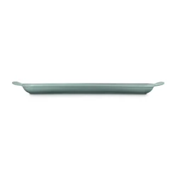 Le Creuset Traditional Cast Iron 32cm Rectangular Grill - Sea Salt
