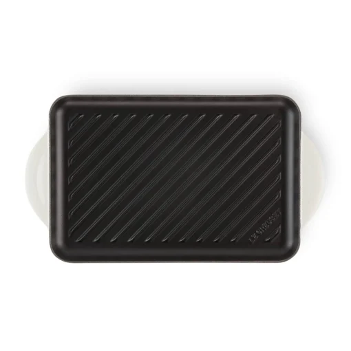 Le Creuset Traditional Cast Iron 32cm Rectangular Grill - Meringue
