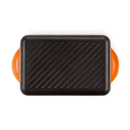 Le Creuset Traditional Cast Iron 32cm Rectangular Grill - Volcanic
