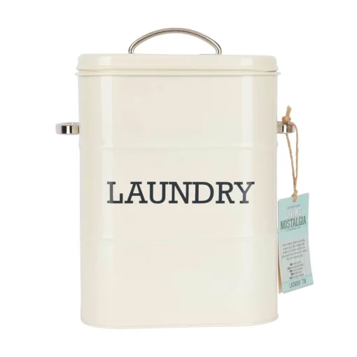 Living Nostalgia Laundry Soap Canister - Cream