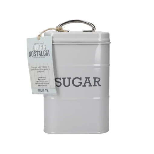 Living Nostalgia Sugar Tin - Grey