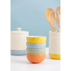 Mason Cash Stoneware Home To Roost 13cm x 19cm Large Storage Jar - Cream & Green