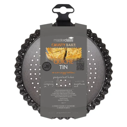 Masterclass Crusty Bake Non-Stick Quiche Tin - 18cm
