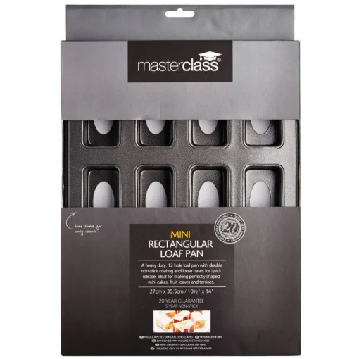 Masterclass Non-Stick Mini Loaf Tin - 12 Hole