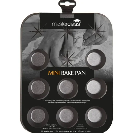 Masterclass Non-Stick Mini Pan - 12 Hole