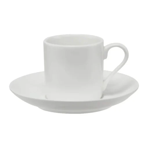 Maxwell & Williams White Basics Straight Demi Cup & Saucer - 100ml