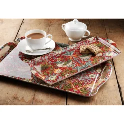Morris & Co Strawberry Thief Large Tray - Red
