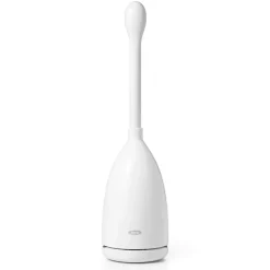 OXO Good Grips Toilet Brush With Rim Cleaner - White