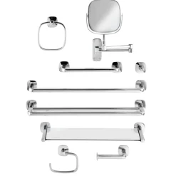 Robert Welch Burford Collection 4 Piece Bathroom Set - Polished Steel
