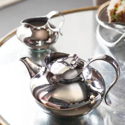 Robert Welch Drift 18 | 10 Mirror Polished Stainless Steel Tea Strainer with Bowl