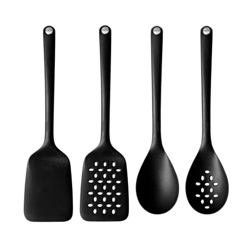 Robert Welch Signature Large Nylon Non-Stick Slotted Spoon - Black