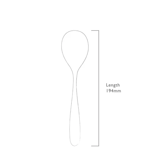 Robert Welch Stanton Bright Stainless Steel Soup Spoon