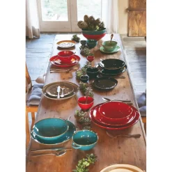 Rose & Tulipani Concerto Blu Avio Blue Salad Bowl - 26cm
