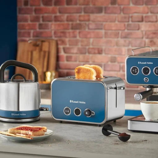 Russell Hobbs Distinctions 1.5 Litre Stainless Steel Kettle - Ocean Blue