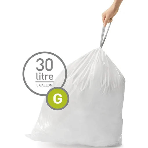 Simplehuman Code G Custom Fit Bin Liners - Pack of 20