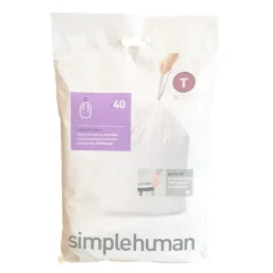 Simplehuman Code T Custom Fit Bin Liners - Pack of 40
